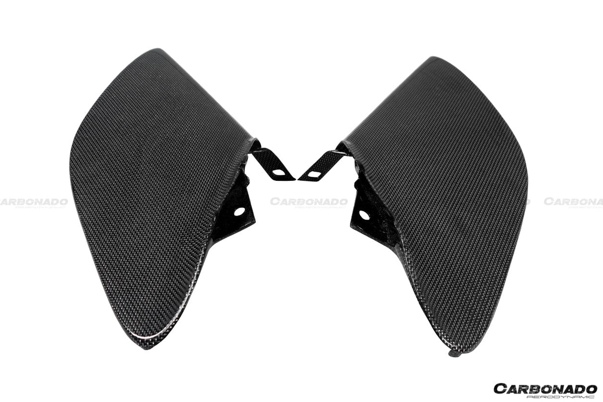 2015-2020 Ferrari 488 GTB Spider OE Style Dry Carbon Fiber Side Air Intake Fins