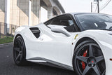 2015-2020 Ferrari 488 GTB Spider OE Style Dry Carbon Fiber Side Air Intake Fins