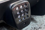2015-2020 Ferrari 488 GTB Spider Dry Carbon Fiber Rear Black Light Cover With Camera Hole