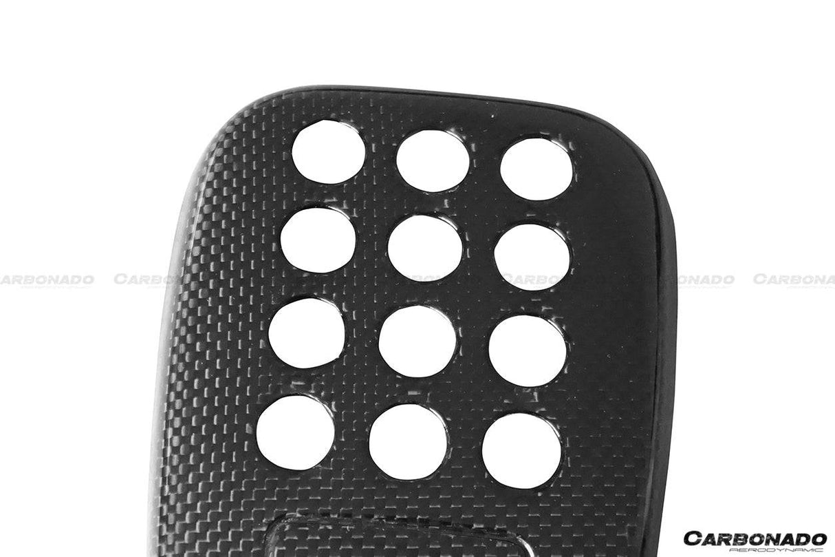 2015-2020 Ferrari 488 GTB Spider Dry Carbon Fiber Rear Black Light Cover (No camera hole)