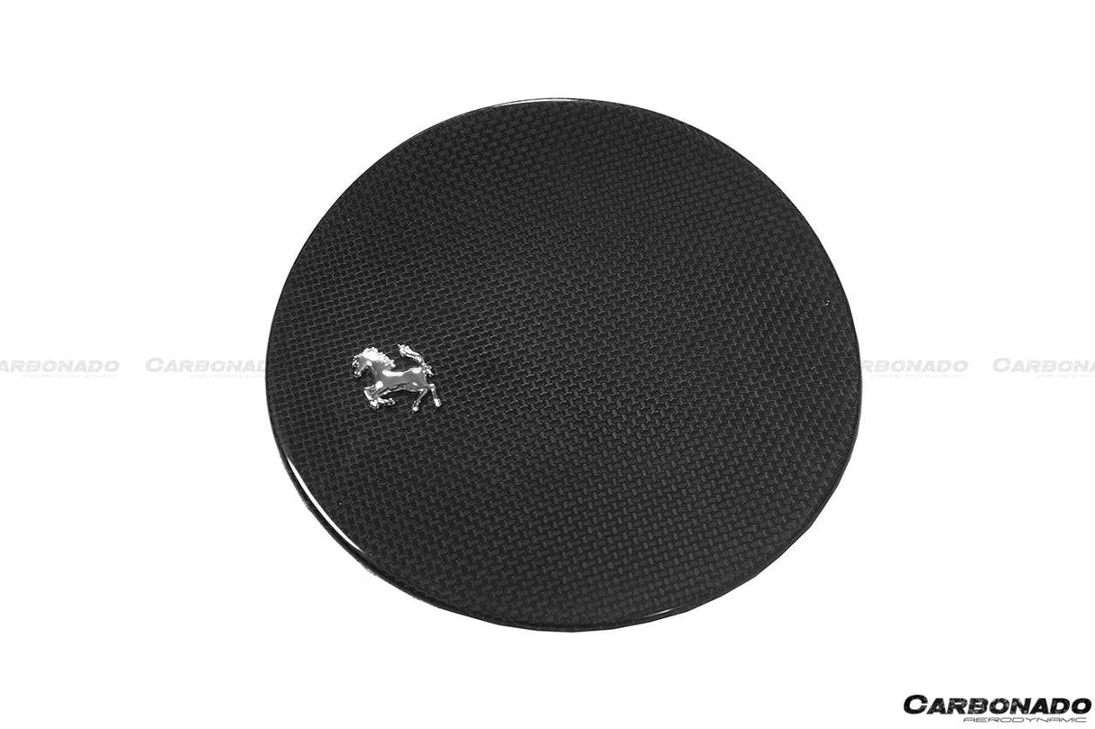 2017-2026 Ferrari 812 Superfast OE Style DRY Carbon Fiber Fuel Door With Logo