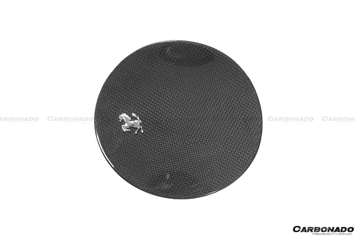 2017-2026 Ferrari 812 Superfast OE Style DRY Carbon Fiber Fuel Door With Logo