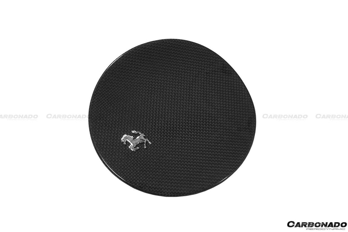 2017-2026 Ferrari 812 Superfast OE Style DRY Carbon Fiber Fuel Door With Logo