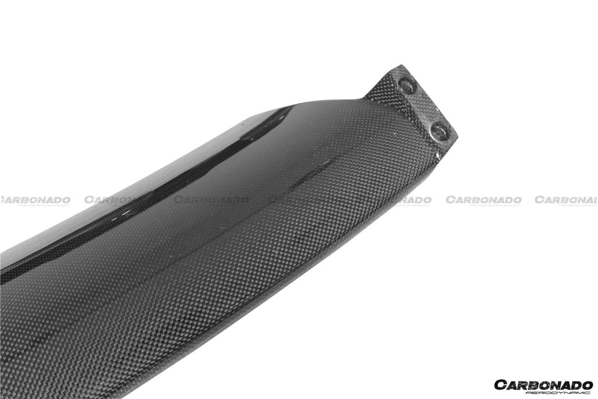 2018-2022 Ferrari 488 Pista OEM Style Carbon Fiber Front Bumper Low Center Chin Splitter