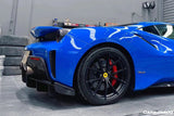 2018-2020 Ferrari 488 Pista OEM Style Carbon Fiber Rear Diffuser