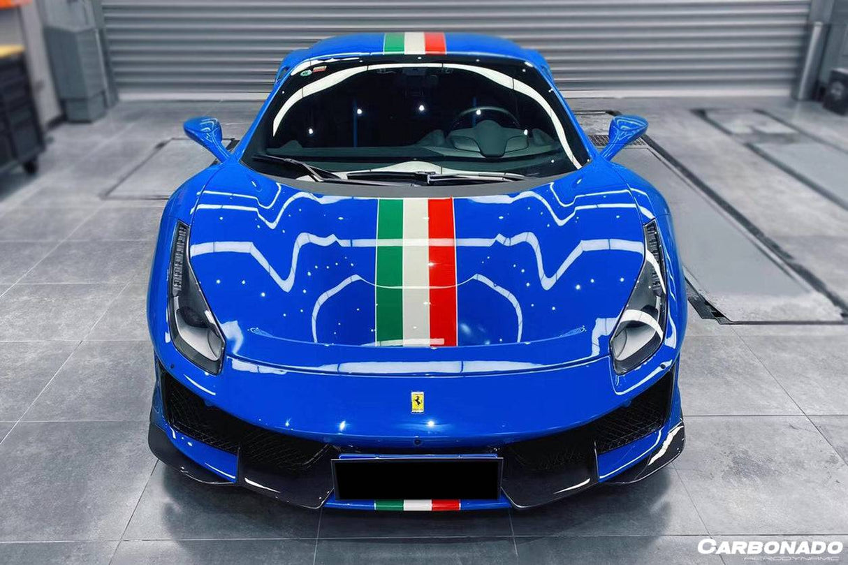 2018-2020 Ferrari 488 Pista OEM Style Part Carbon Fiber Front Bumper