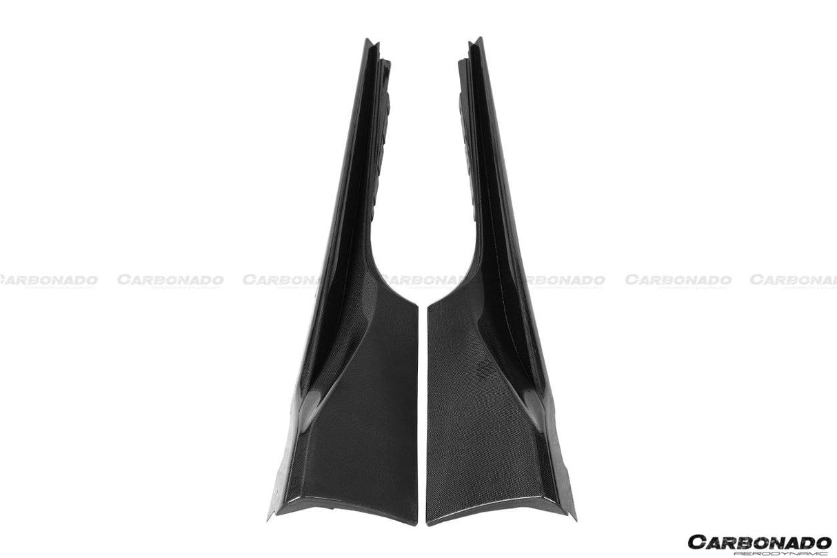 2015-2020 Ferrari 488 Pista | GTB | Spider OEM Style Carbon Fiber Side Skirts