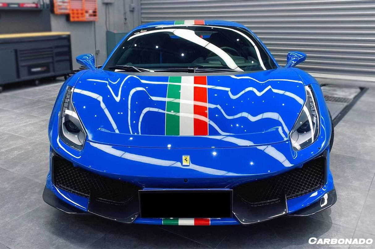 2018-2020 Ferrari 488 Pista OEM Style Part Carbon Fiber Front Bumper