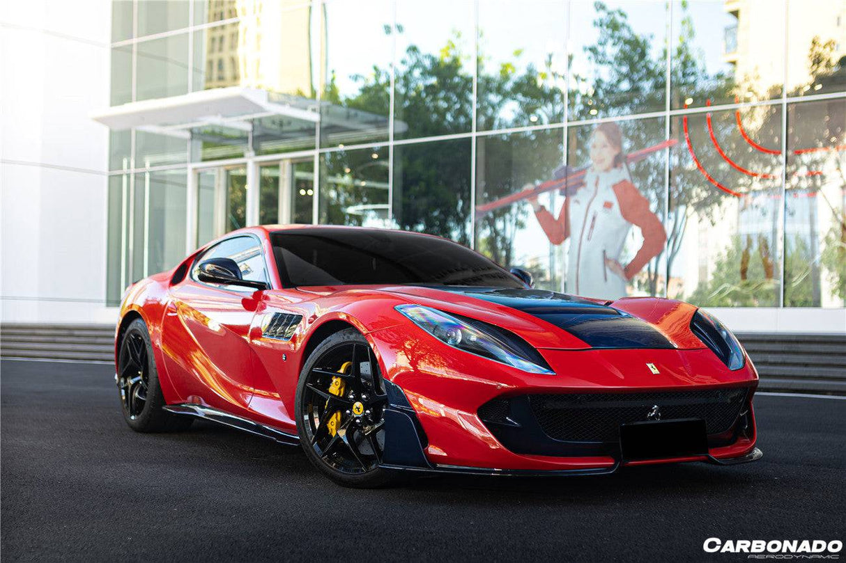 2017-2026 Ferrari 812 Superfast GTS MSY Style DRY Carbon Fiber Front Bumper Side Vents