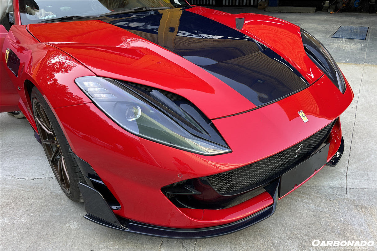 2017-2026 Ferrari 812 Superfast GTS MSY Style DRY Carbon Fiber Front Bumper Air Vent