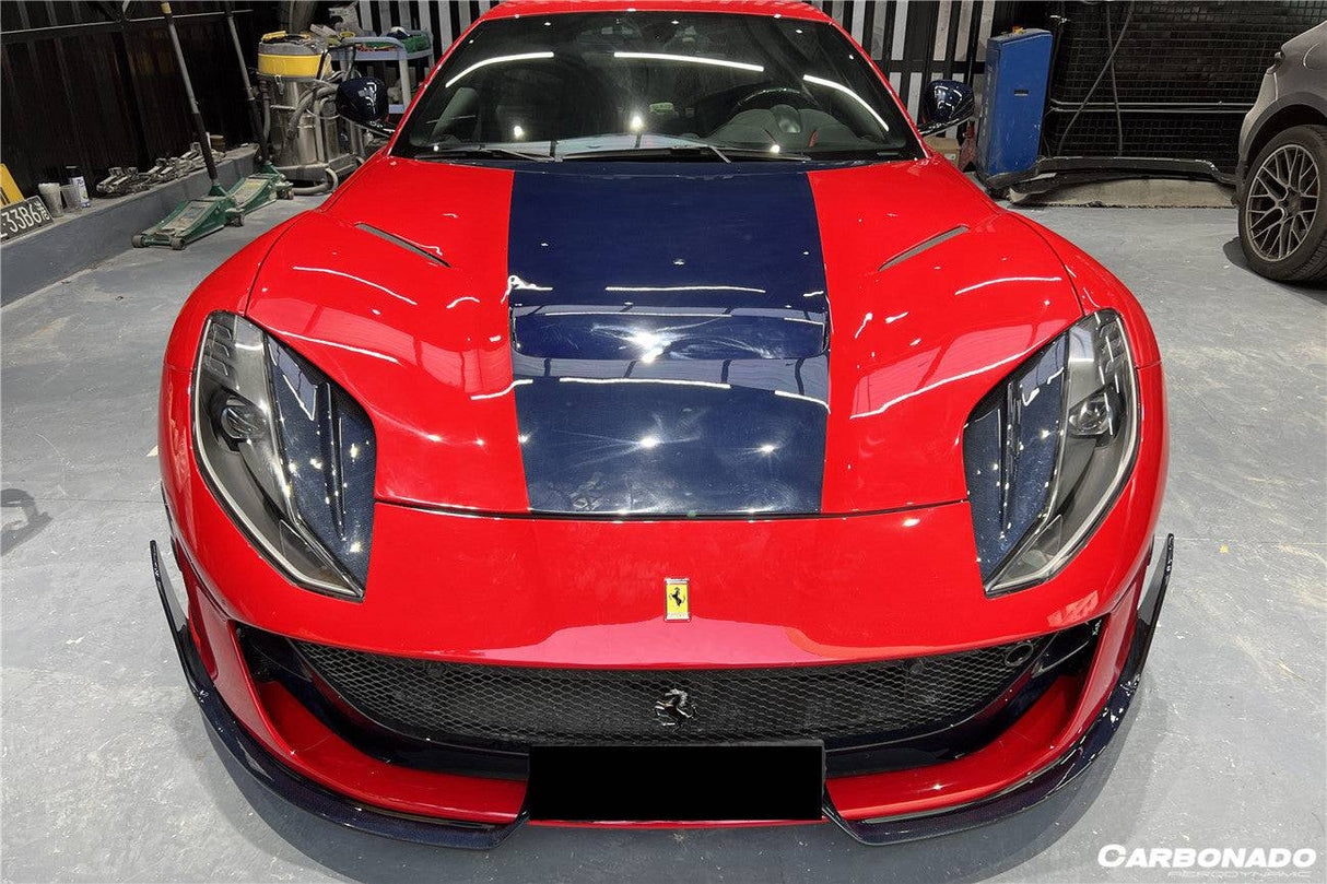 2017-2026 Ferrari 812 Superfast GTS MSY Style DRY Carbon Fiber Front Bumper Air Vent