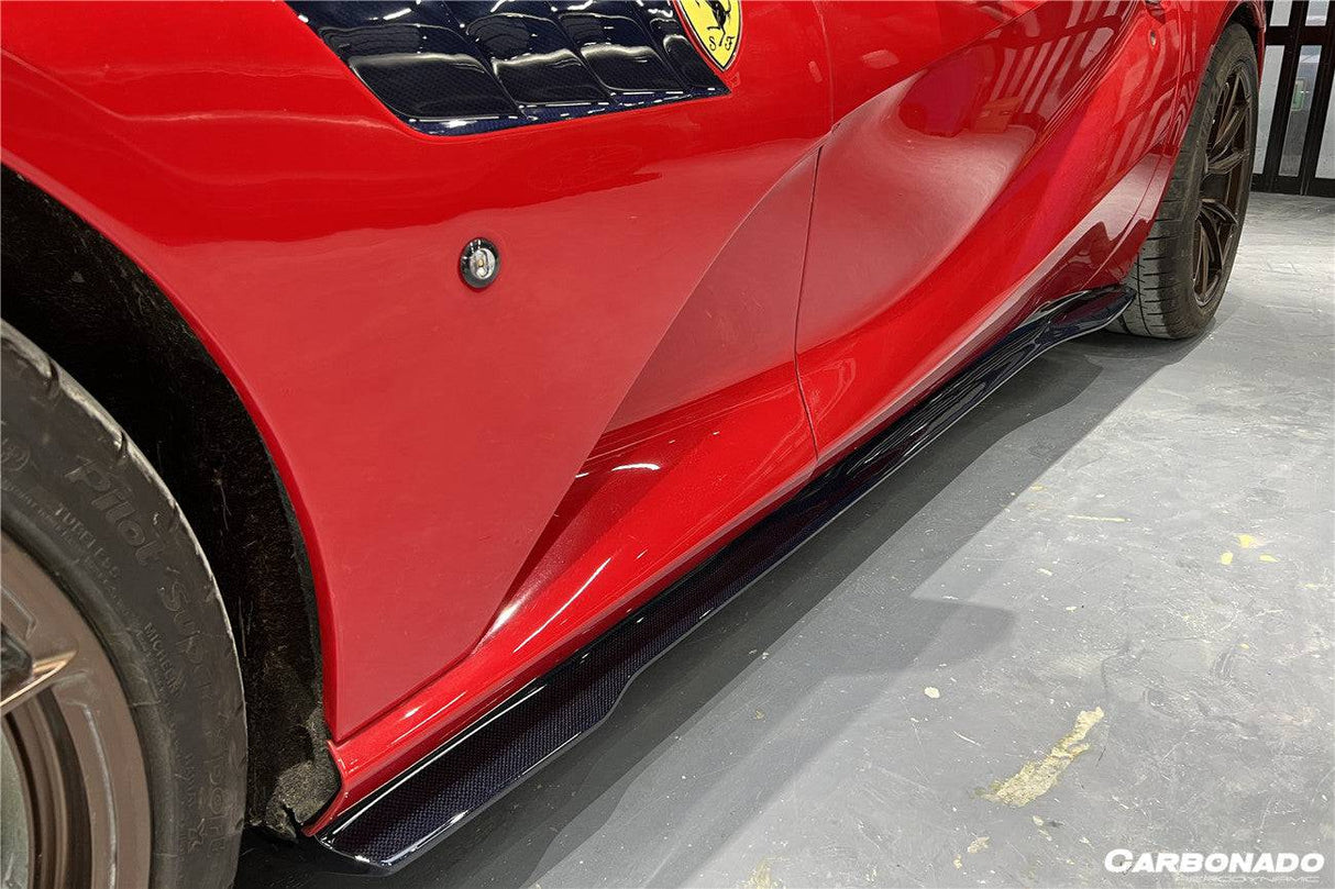 2017-2026 Ferrari 812 Superfast GTS MSY Style DRY Carbon Fiber Side Skirts