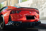 2017-2026 Ferrari 812 Superfast GTS MSY Style DRY Carbon Fiber Rear Bumper Vents