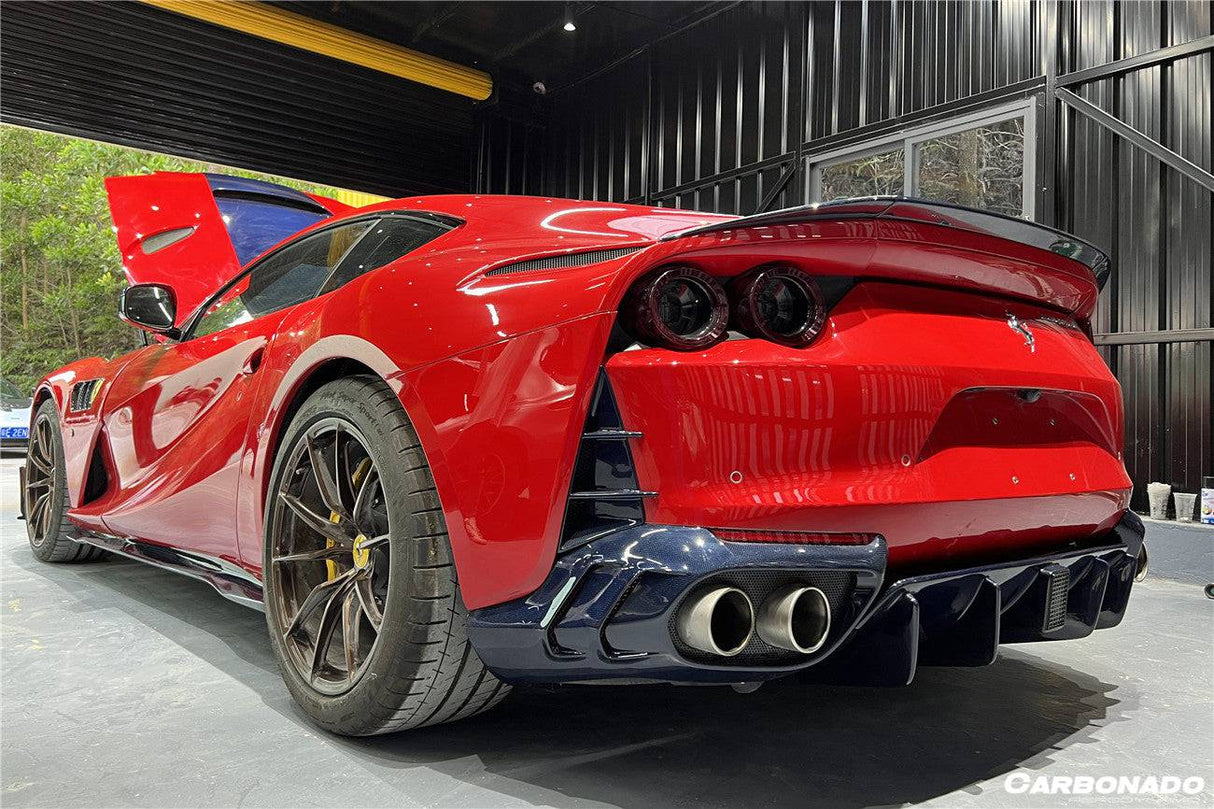 2017-2026 Ferrari 812 Superfast GTS MSY Style DRY Carbon Fiber Rear Bumper Vents