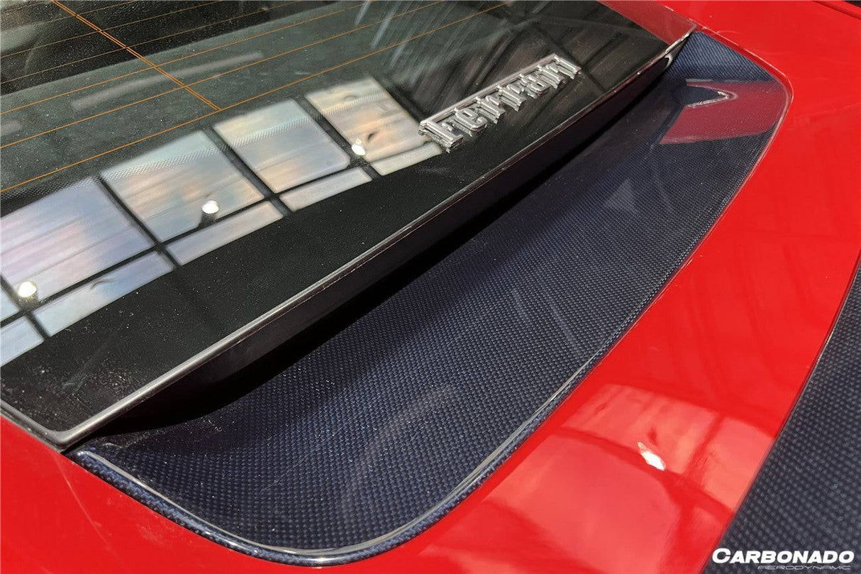 2017-2026 Ferrari 812 Superfast OE Style DRY Carbon Fiber Rear Bonnet Lower Insert