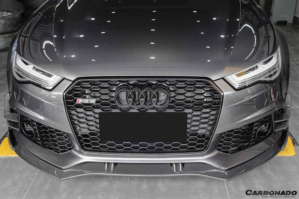 2013-2018 Audi RS6 C7 Avant BS Style Carbon Fiber Front Bumper Vent Caps