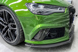 2013-2018 Audi RS6 Avant Carbon Fiber Front Bumper Caps