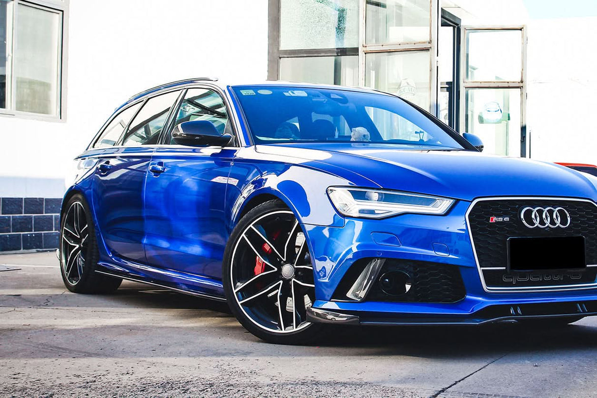 2013-2018 Audi RS6 Avant Carbon Fiber Front Bumper Caps