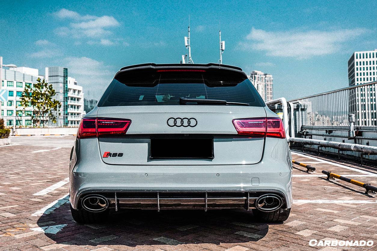 2013-2018 Audi RS6 Avant OE Style Carbon Fiber Rear Lip