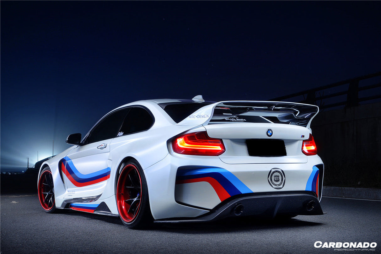 2014-2019 BMW 2 Series F22 VR Style Partial Carbon Fiber Wide Body Full Body Kit
