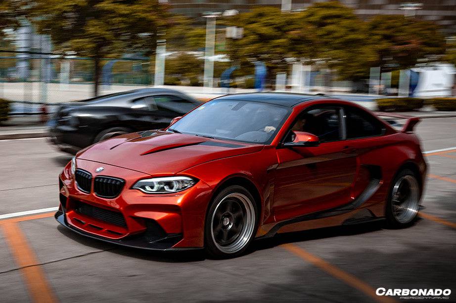 2014-2019 BMW 2 Series F22 VR Style Partial Carbon Fiber Wide Body Full Body Kit