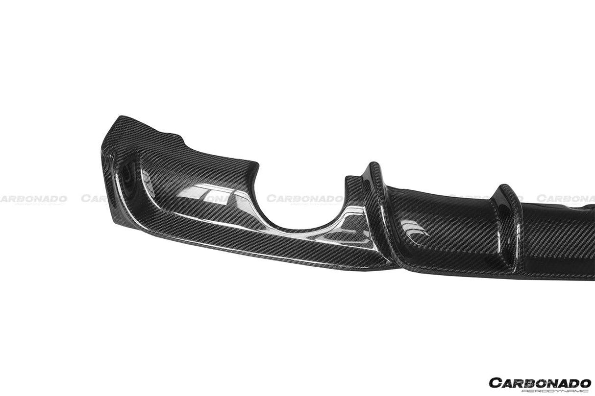 2013-2019 BMW 3 Series F30 F35 MP Style Carbon Fiber Dual Exhaust Rear Lip (For M-Tech Only)