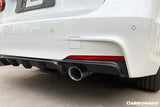 2013-2019 BMW 3 Series F30 F35 MP Style Carbon Fiber Dual Exhaust Rear Lip (For M-Tech Only)