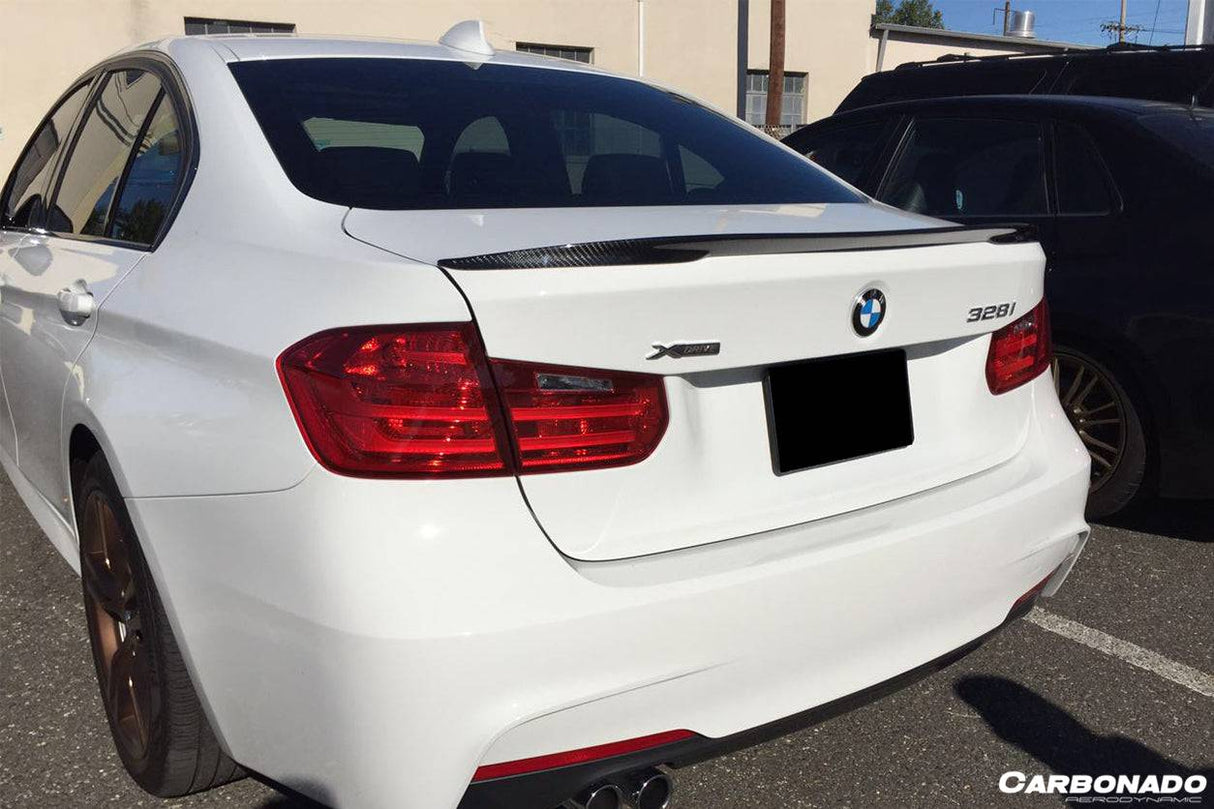 2013-2019 BMW 3 Series F30 MP Style Carbon Fiber Trunk Spoiler