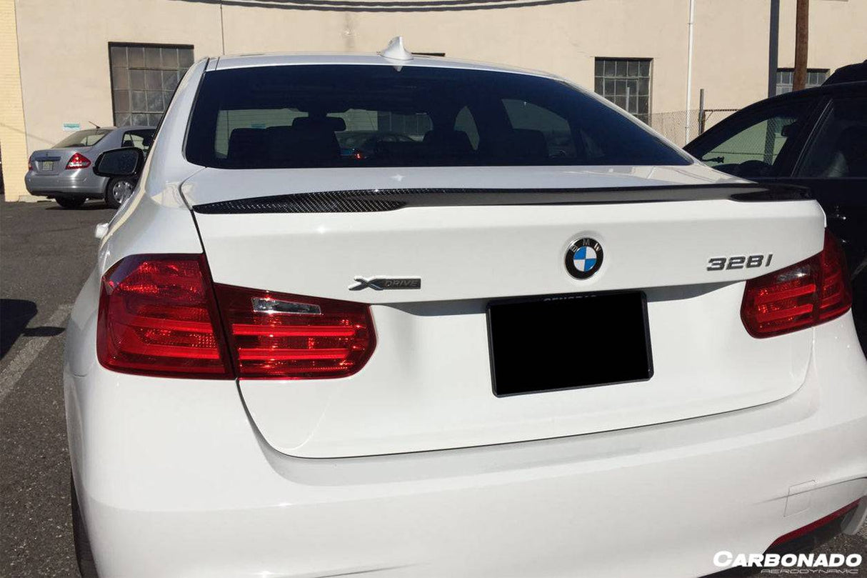 2013-2019 BMW 3 Series F30 MP Style Carbon Fiber Trunk Spoiler