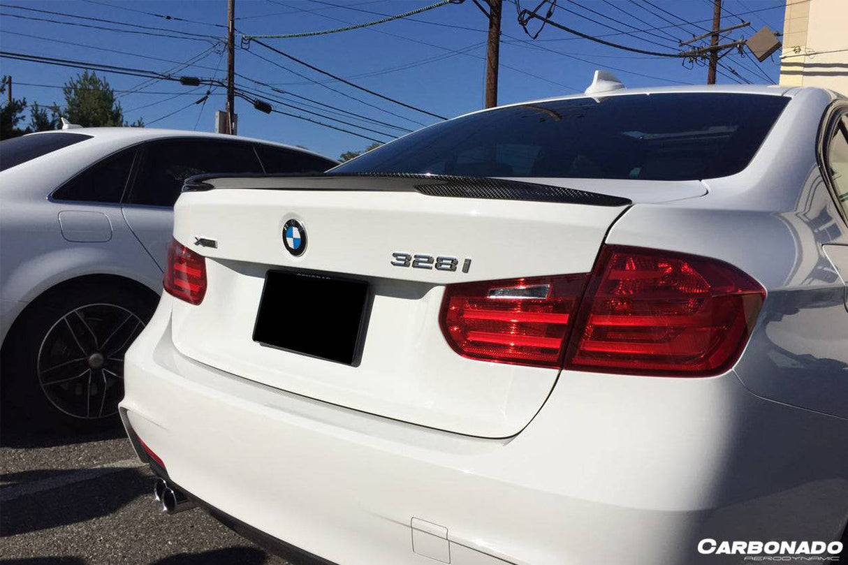 2013-2019 BMW 3 Series F30 MP Style Carbon Fiber Trunk Spoiler