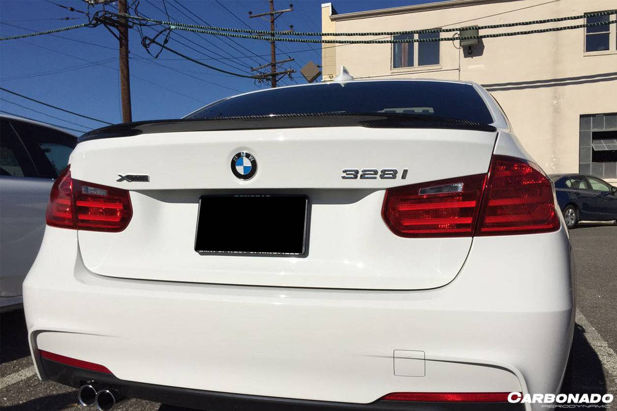 2013-2019 BMW 3 Series F30 MP Style Carbon Fiber Trunk Spoiler