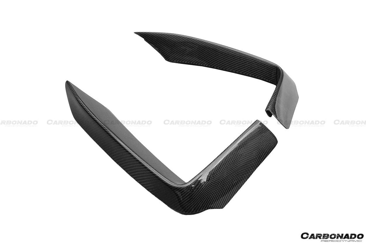 2013-2020 BMW 4 Series F32 F33 ECC Style Carbon Fiber Front Bumper Canards (For M-Tech Only )