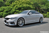 2013-2020 BMW 4 Series F32 F33 ECC Style Carbon Fiber Front Bumper Canards (For M-Tech Only )