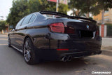 2010-2014 BMW 5 Series F10 F18 HM Style Carbon Fiber Trunk Spoiler
