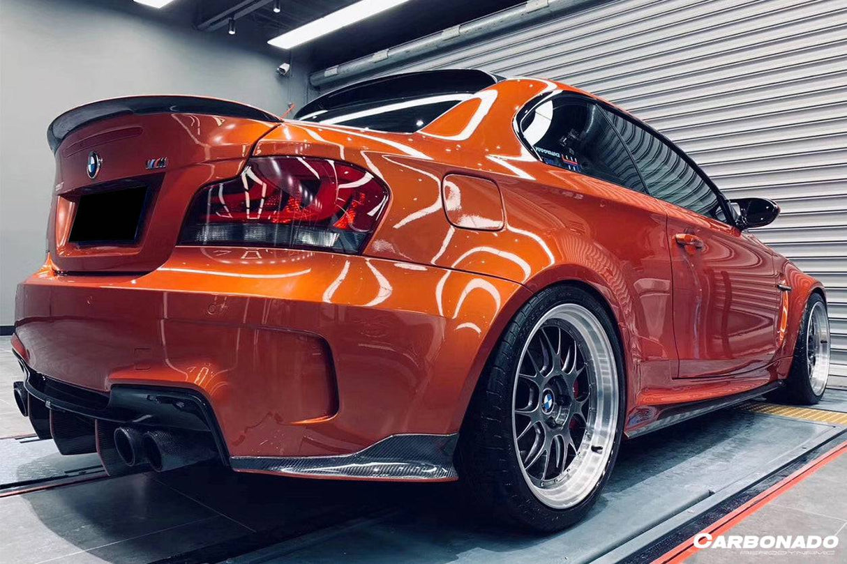 2008-2013 BMW E82 E88 1M RZ Style Carbon FIber Rear Lip