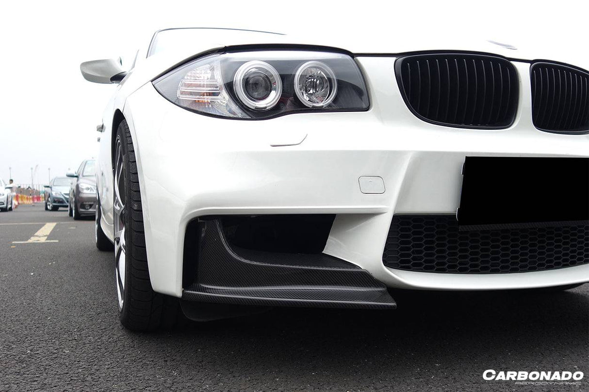 2008-2013 BMW E82 E88 1M RZ Style Carbon Fiber Front Lip Spiliter