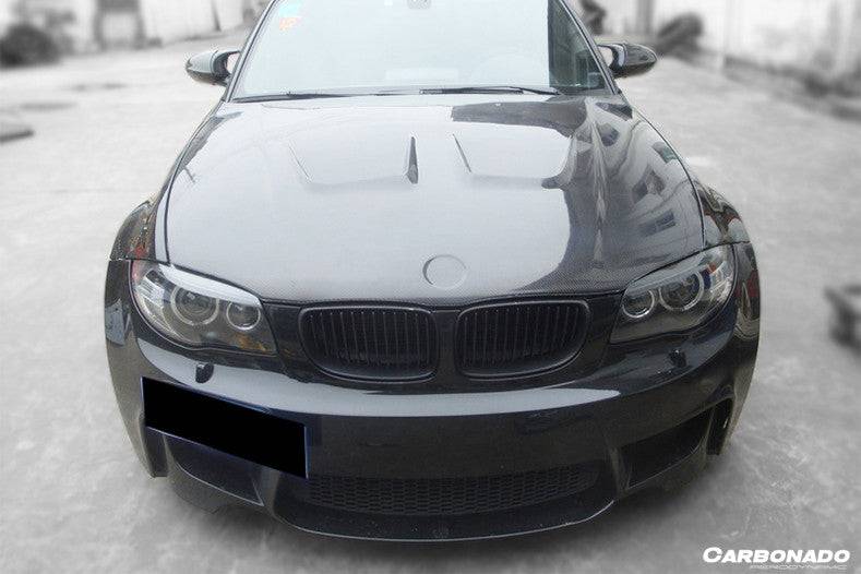 2008-2013 BMW E82 E88 1M 1 Series AP Style Carbon Fiber Hood