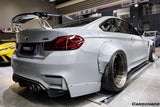 2014-2020 BMW F82  F83 M4 DE Style Carbon Fiber Rear Diffuser