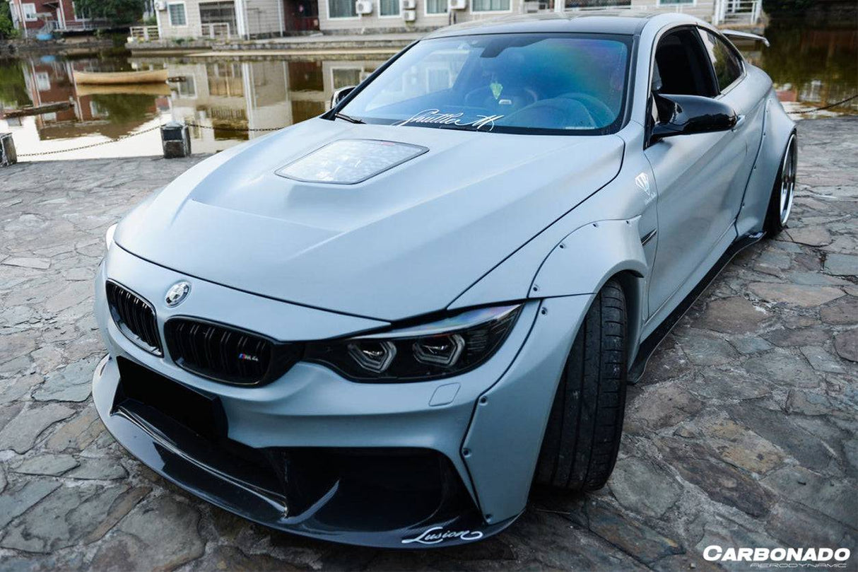 2014-2020 BMW F82  F83 M4 DE Style Carbon Fiber Front Lip