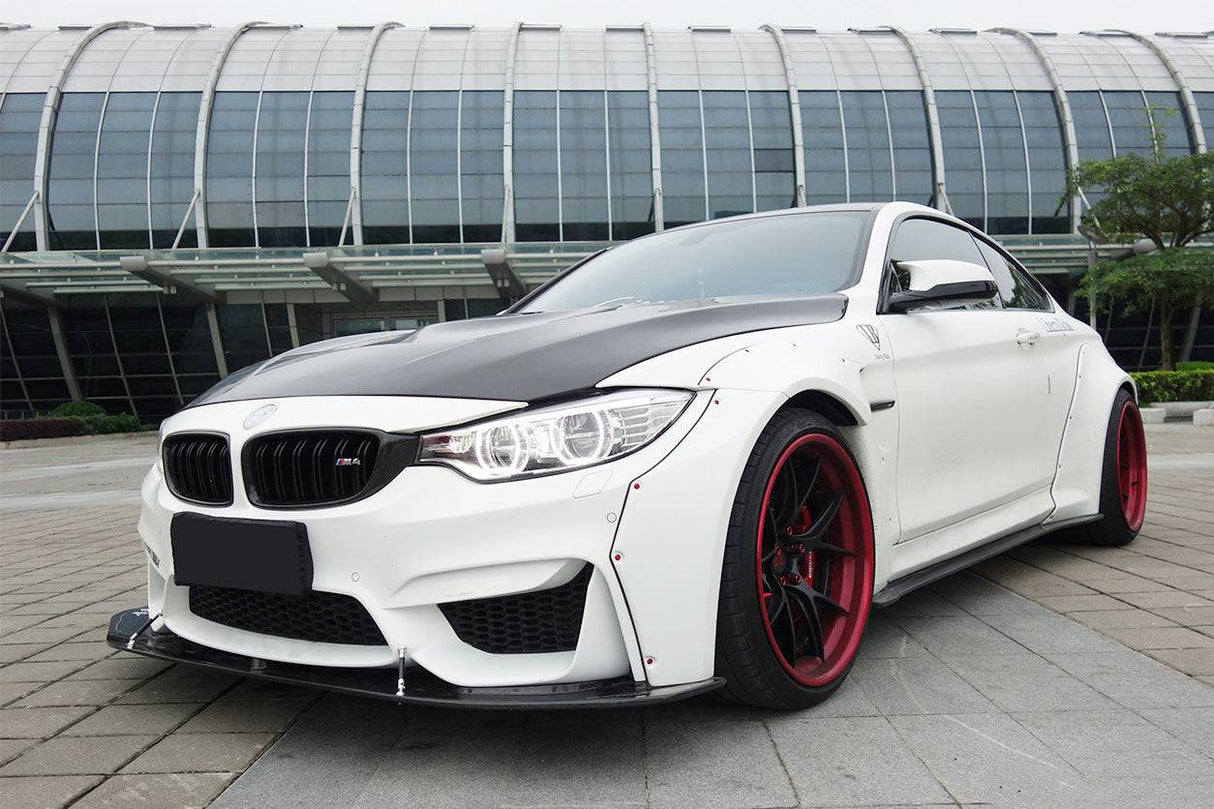 2014-2020 BMW F82    F83 M4 DE Style Partial Carbon Fiber Aero - Full Kit