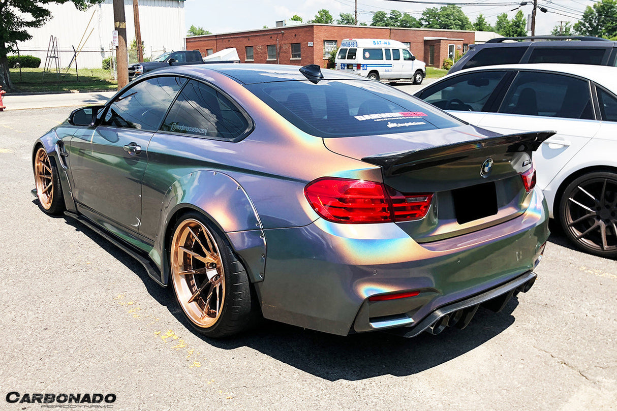 2014-2020 BMW F82    F83 M4 DE Style Partial Carbon Fiber Aero - Full Kit