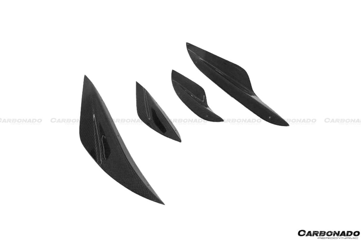 2008-2012 BMW M3 E90  E92  E93 KA Style Carbon Fiber Canards