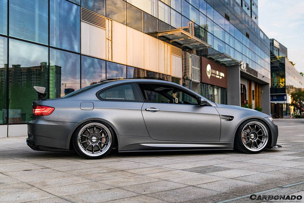 2008-2012 BMW M3 E92  E93 ET Style Carbon Fiber Side Skirts Under Board