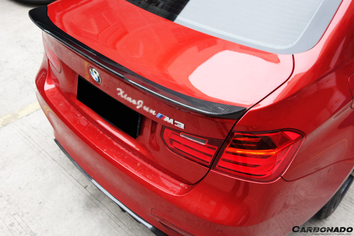 2014-2020 BMW M3 F80   3 Series F30 F35 VRS Style Carbon Fiber Trunk Spoiler