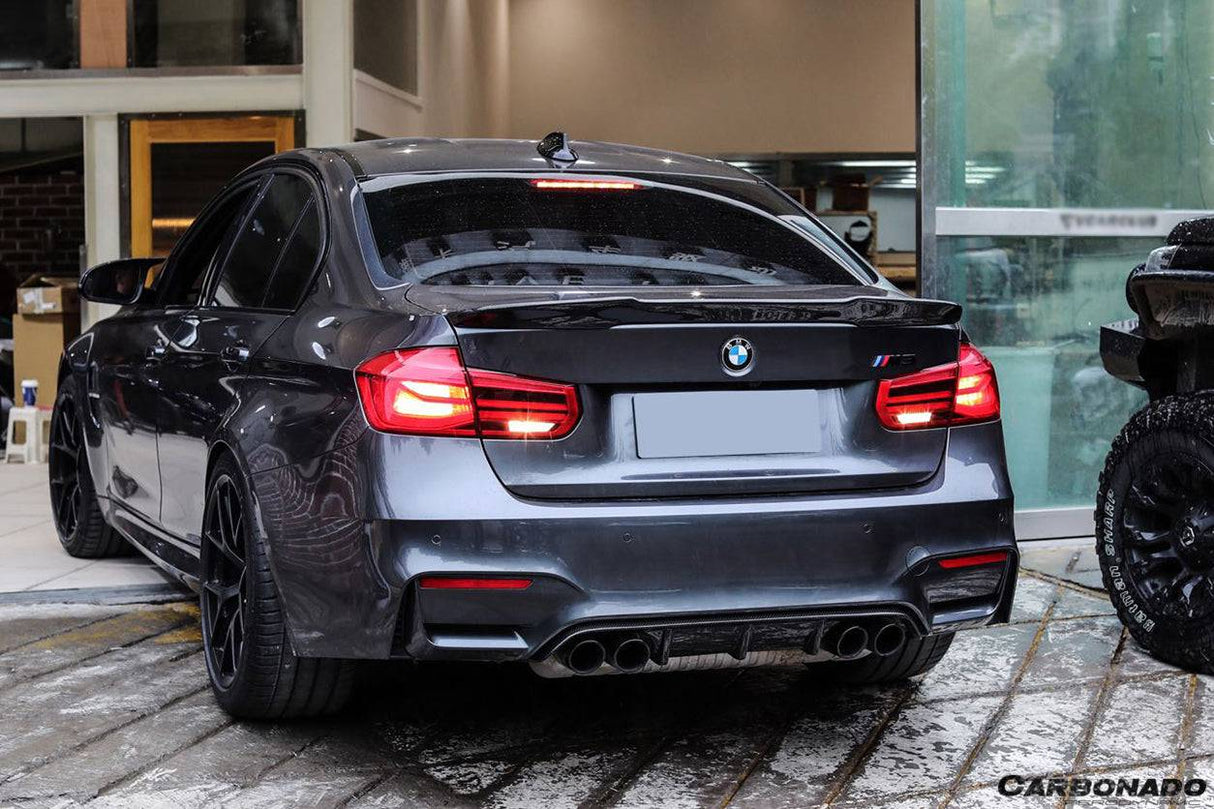 2014-2020 BMW M3 F80   3 Series F30 F35 VRS Style Carbon Fiber Trunk Spoiler