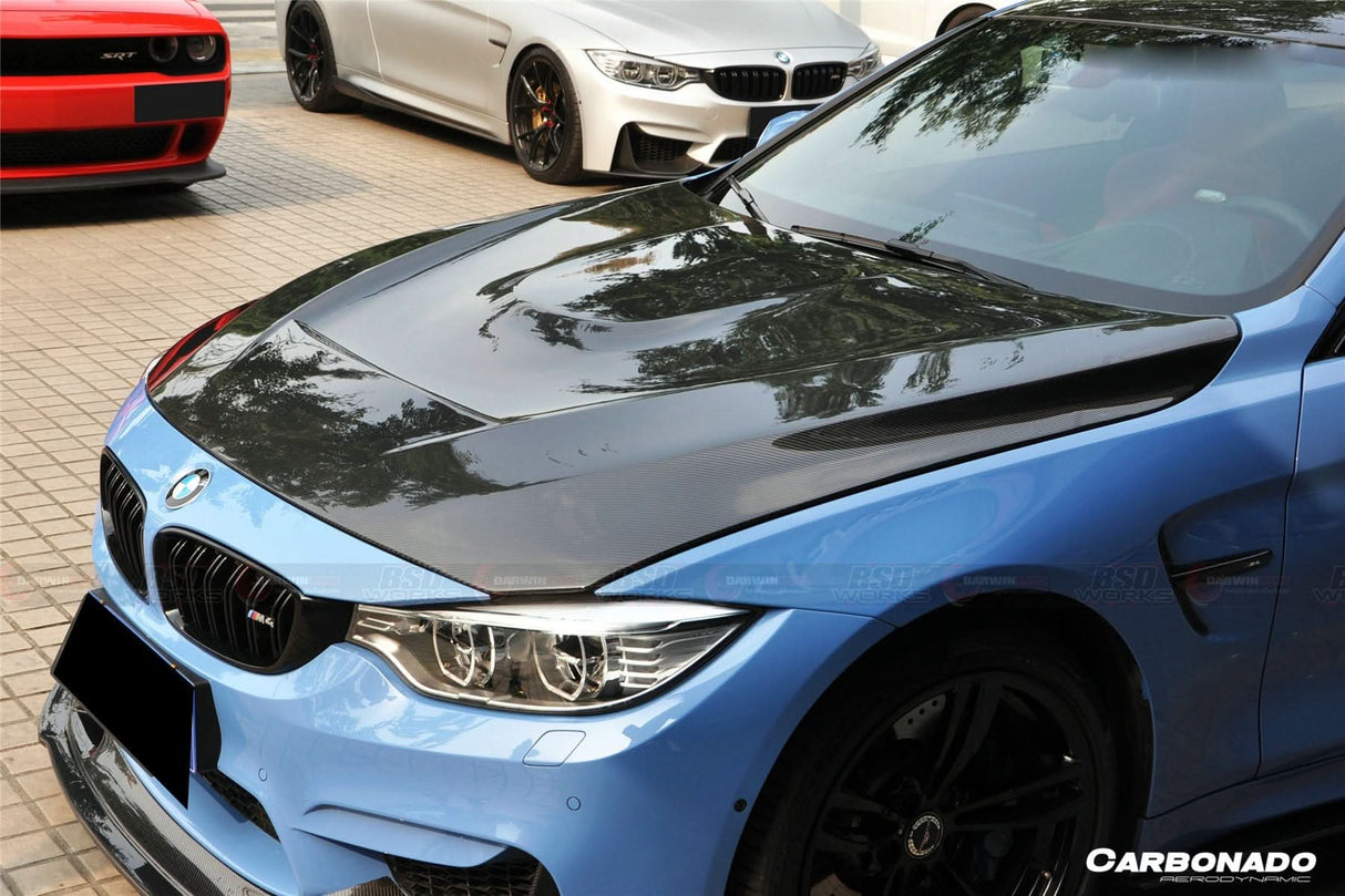 2014-2020 BMW F80 M3 | F82 M4 GTS Design Carbon Fiber Hood