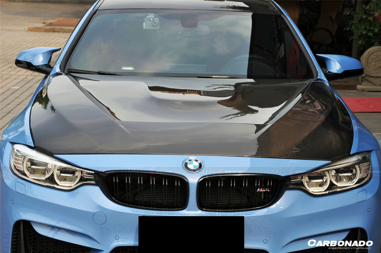 2014-2020 BMW F80 M3 | F82 M4 GTS Design Carbon Fiber Hood
