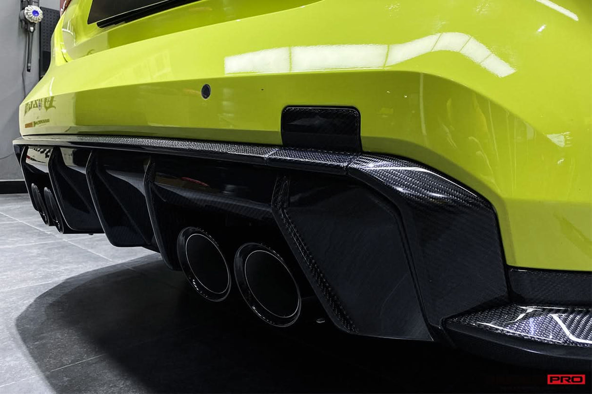 2021-UP BMW M4 G82 G83 M3 G80 Carbon Fiber Rear Diffuser Trim Replacement Lip