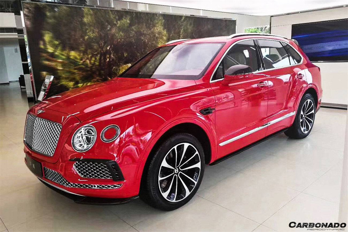 2016-2019 Bentley Bentayga OD Style Carbon Fiber Front Bumper Vent canards