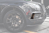 2016-2019 Bentley Bentayga OD Style Carbon Fiber Front Bumper Vent canards